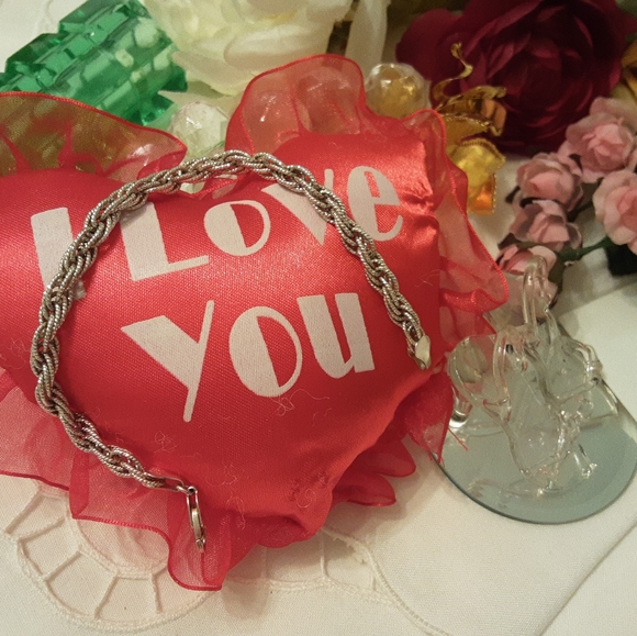 VTG. 1980'S ITALIAN SOLID 925 STERLING DIAMOND CUT ROPE BRACELET 7.5" 12 GRAMS - Picture 11 of 16